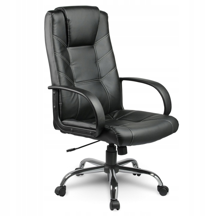 FOTEL BIUROWY OBROTOWY CHROM KRZESŁO SOFOTEL 221