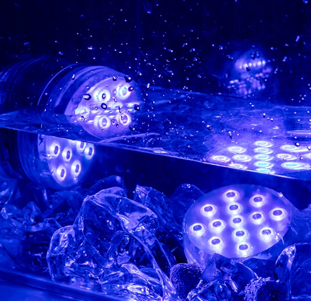 4x OŚWIETLENIE BASENU PODWODNE BASENOWE LAMPKA LED RGB Z PILOT