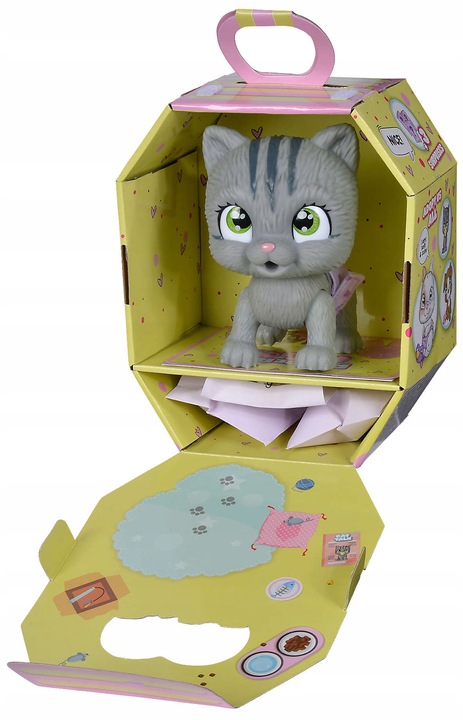 PAMPER PETZ KOTEK INTERAKTYWNY PIJE SIKA PIELUSZKOWY GANG + BUTELKA SMOCZEK