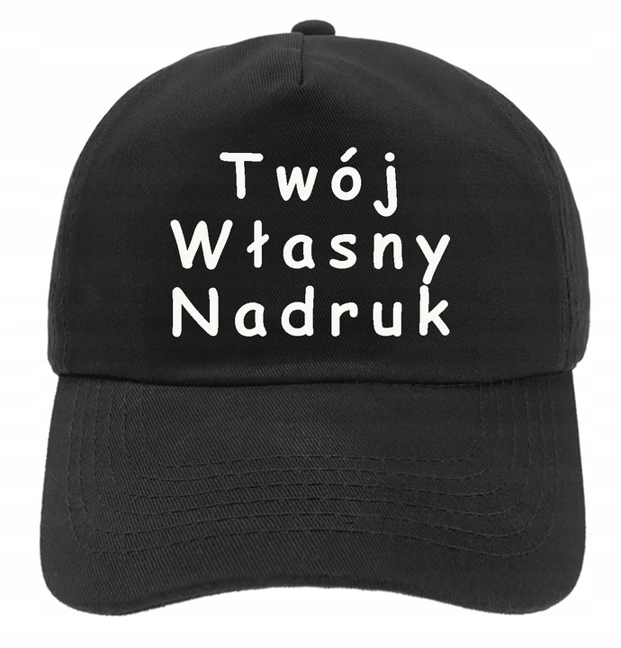Czapka z Daszkiem Twój Własny Nadruk Jednokolorowy