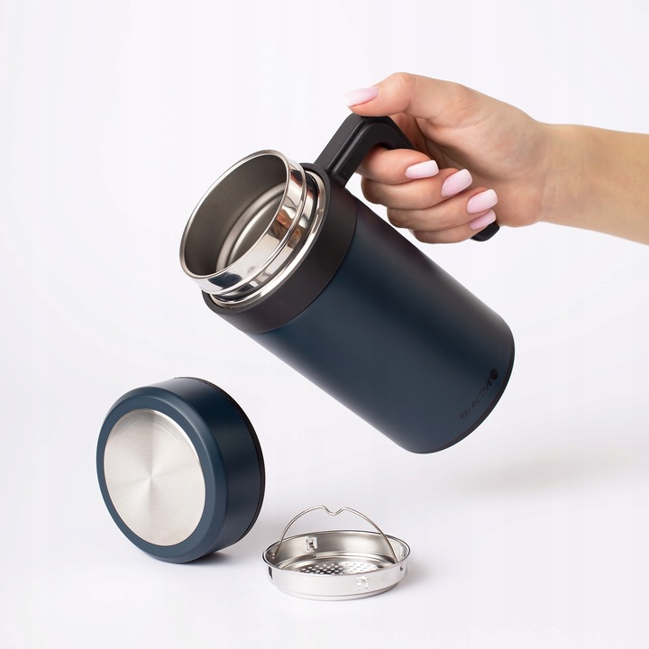 KUBEK TERMICZNY SZCZELNY TERMOS NA KAWĘ HERBATĘ GORĄCE NAPOJE DUŻY 450ML