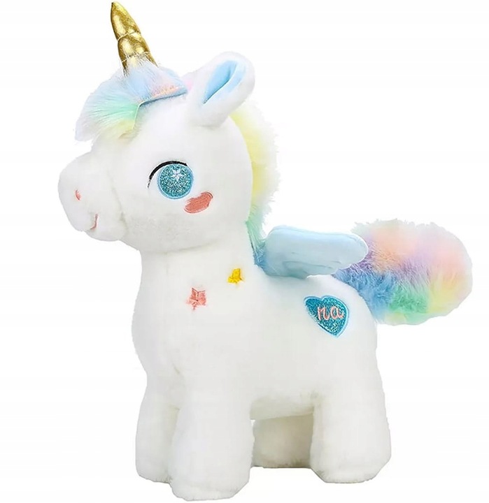 JEDNOROŻEC PLUSZOWY PEGAZ MASKOTKA PLUSZAK MIŚ KONIK 25CM