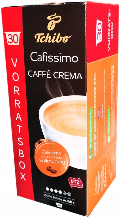 TCHIBO CAFISSIMO CAFFE CREMA VOLLMUNDIG 30 kapsli