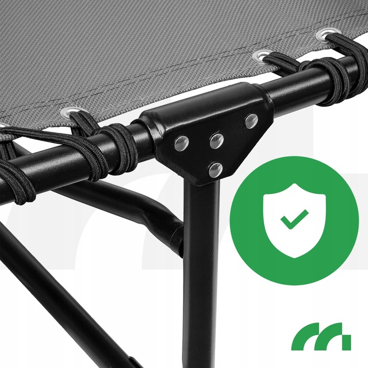 LEŻAK OGRODOWY SKŁADANY LEŻANKA ŁÓŻKO FOTEL PLAŻOWY Z KIESZONKĄ I PODUSZKĄ