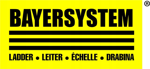 Drabina aluminiowa 1x8 Bayersystem przystawna 150kg