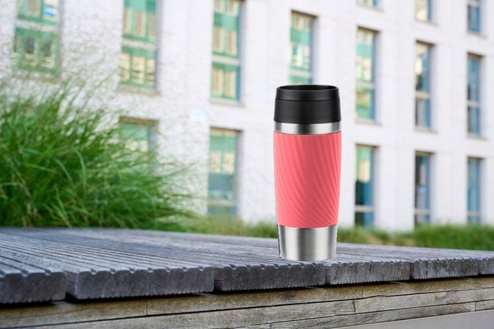 Kubek termiczny Classic Twist 0.36L różowy silikonowa osłona