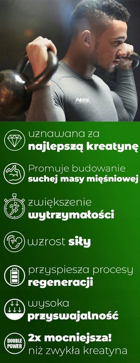 Mocna Kreatyna Tabletki Booster Testosteronu - Odżywki na Mięśnie Siłę Masę