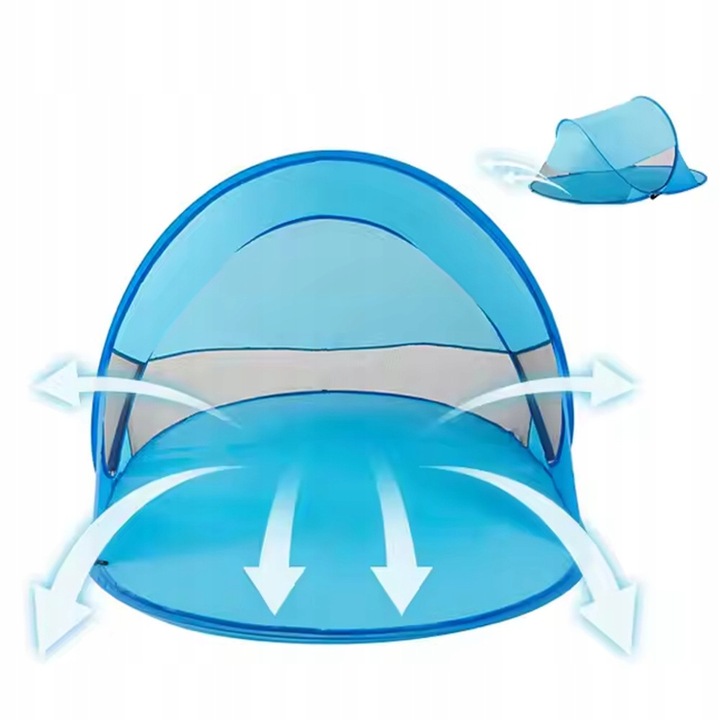 AUTOMATYCZNY NAMIOT PLAŻOWY NA PLAŻĘ SAMOROZKŁADAJĄCY POPUP 200x120x90 cm