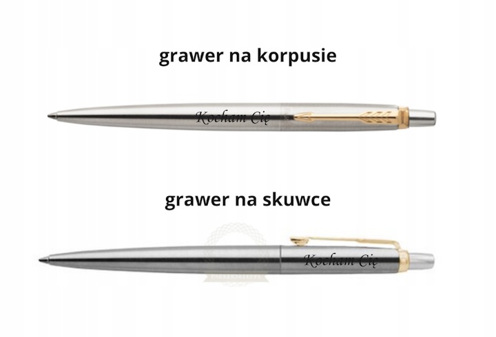 Długopis Parker Jotter Stal Matowa GT z grawerem - prezent na Walentynki