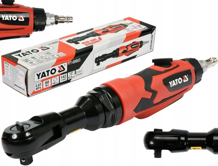 GRZECHOTKA PNEUMATYCZNA YATO KLUCZ KĄTOWY 1/2" 80Nm DO KOMPRESORA