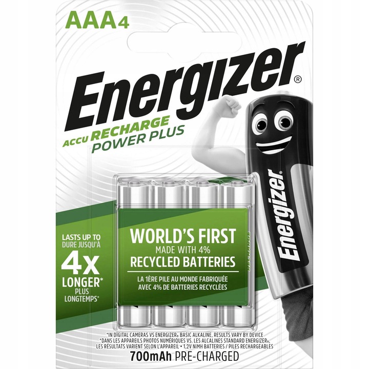 Ładowarka ENERGIZER Maxi R6 R3 + 4x Akumulatorki AA 2000mAh + AAA 700mAh
