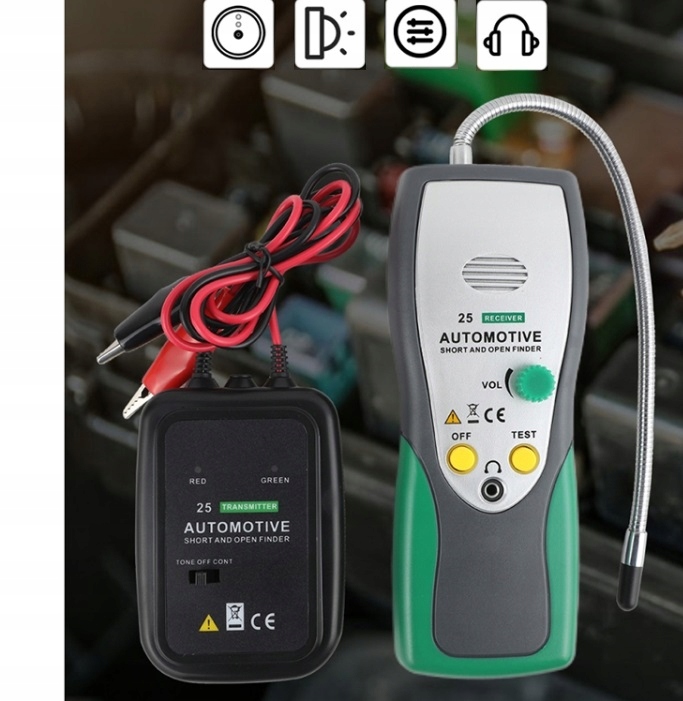 TESTER MIERNIK CIĄGŁOŚCI PRZEWODÓW KABLI PRZEWODÓW DUOYI DY25