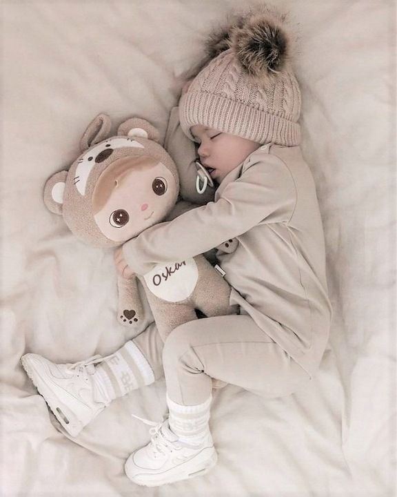 Prezent dla Noworodka - Miś z imieniem - Przytulanka dla niemowląt +DATA 0+