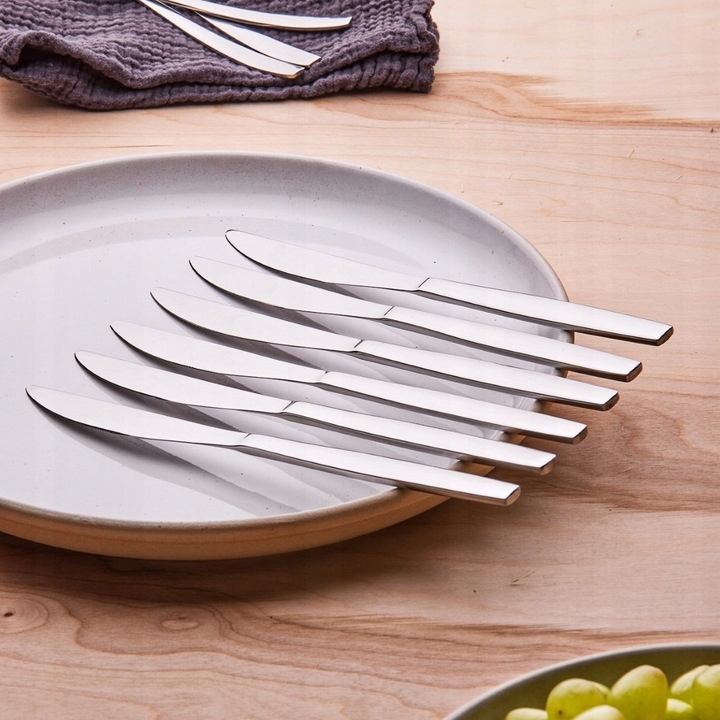 Sztućce Komplet na 6 osób Altom Design Planet srebrny połysk 24 elementy