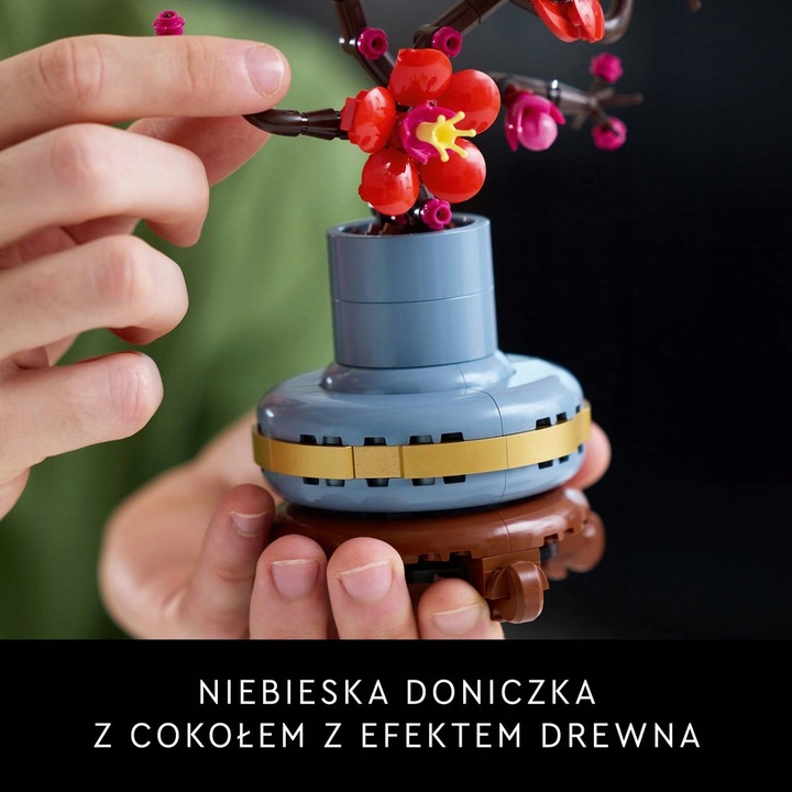 LEGO ICONS Kwiat Śliwy 10369 - Kwiaty dla Dziewczyny Klocki + Torba prezent