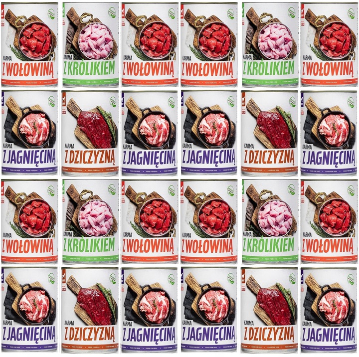 24x400g TUF TUF Karma mokra dla psa dorosłego MIX SMAKÓW