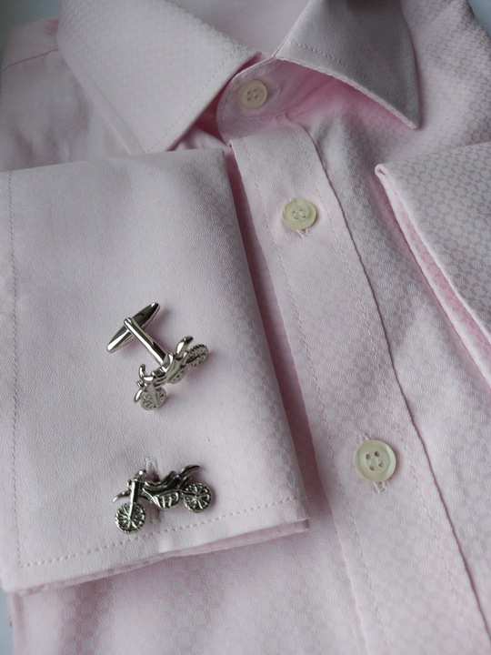 Spinki do mankiet koszuli Motor Motocykl Cross