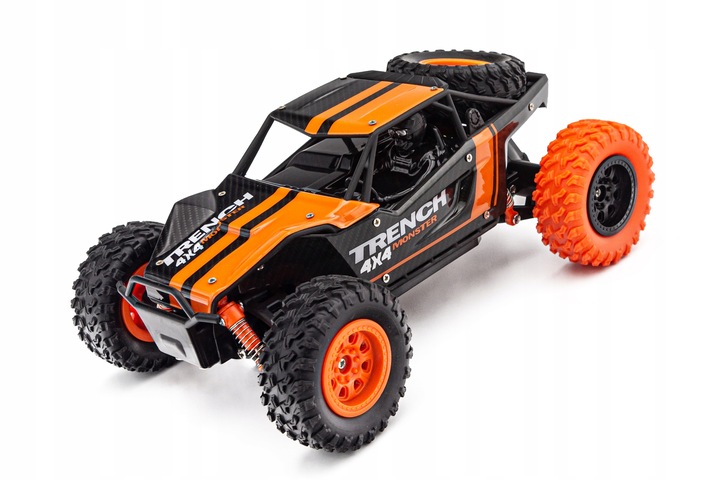 Samochód ZDALNIE STEROWANE AUTO 4x4 na PILOTA Akumulator RC Terenowy Buggy