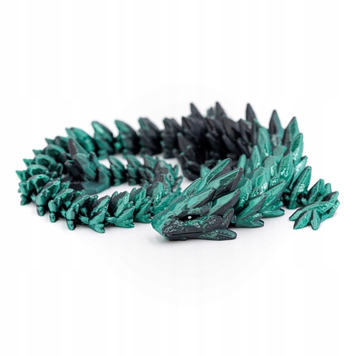 Ruchomy Kryształowy Smok Ze Smoczym Jajem DARKFOREST Rozmiar L