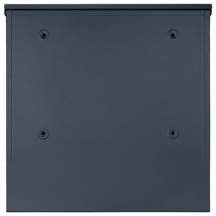 SKRZYNKA POCZTOWA NA LISTY Z ADRESEM NUMER DOMU WZORY DUŻA CZARNA RAL 9005