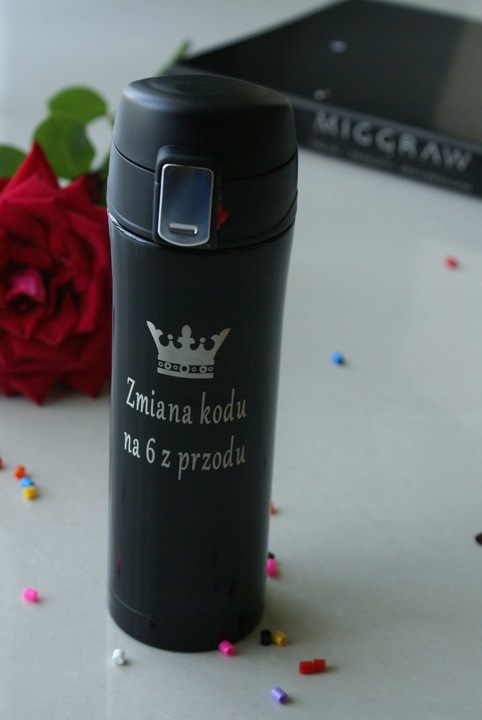 Kubek termiczny termos KIEROWCY + GRAWER prezent