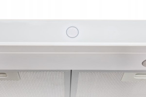 Okap kuchenny biały 50 podszafkowy wolnostojący oświetlenie led