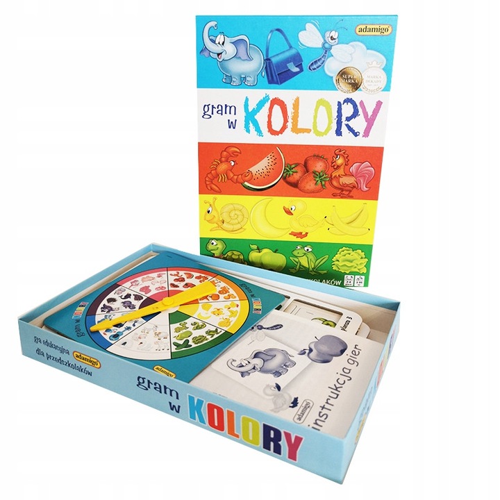 Gram W Kolory Gra Edukacyjna Dla 4 Latka Przedszkolaków 3+ Adamigo