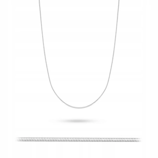 DAMSKI ŁAŃCUSZEK SREBRNY pr. 925 ŻMIJKA 55cm
