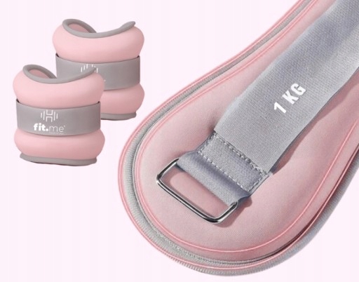 OBCIĄŻNIKI CIĘŻARKI NA KOSTKI NADGARSTKI RĘCE NOGI 2x1KG CIĘŻARKI FIT.ME