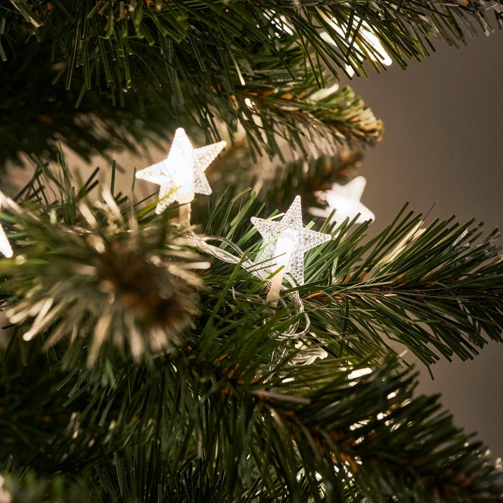 LAMPKI LED ŁAŃCUCH GWIAZDKI ŚWIĄTECZNE CHOINKOWE WESELE 10m 100LED