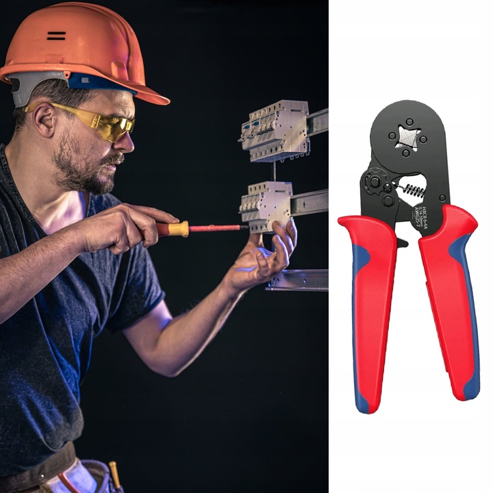 ZACISKARKA PRASKA do tulejek kablowych kabli konektorów +500 SZT AKCESORIÓW