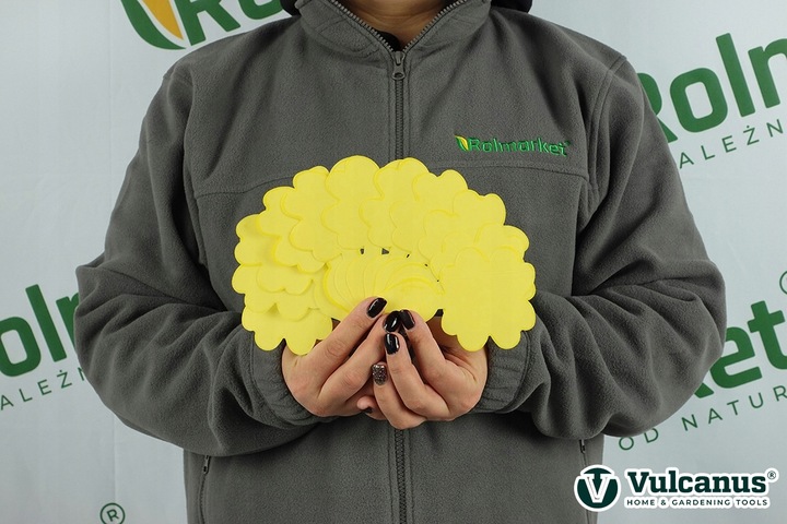 48x Żółty Lep Do Kwiatów Do Doniczek Ziemiórki Mszyce Muszki Owady Lepy