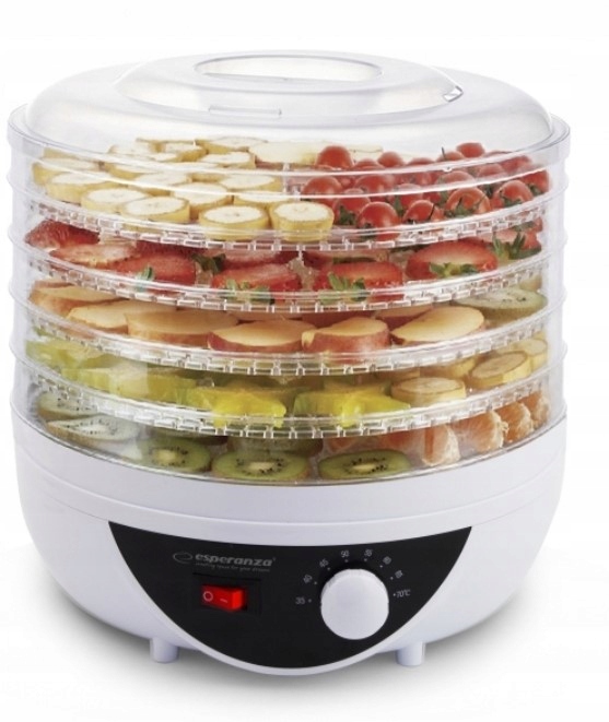 DUŻA MOCNA SUSZARKA DO GRZYBÓW OWOCÓW WARZYW ZIÓŁ 250W 5-SIT 8-PROGRAMÓW