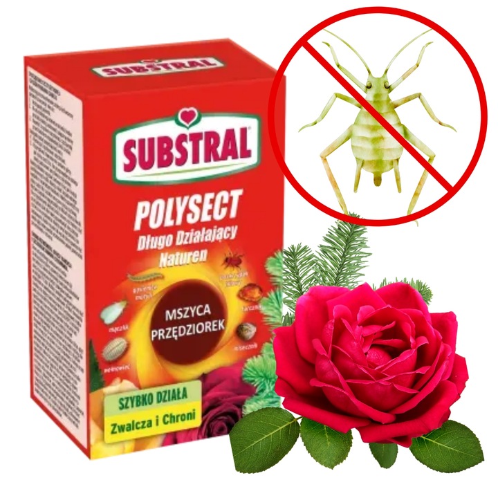 12x POLYSECT długo działający Naturen Substral 100ml na mszyce przędziorki
