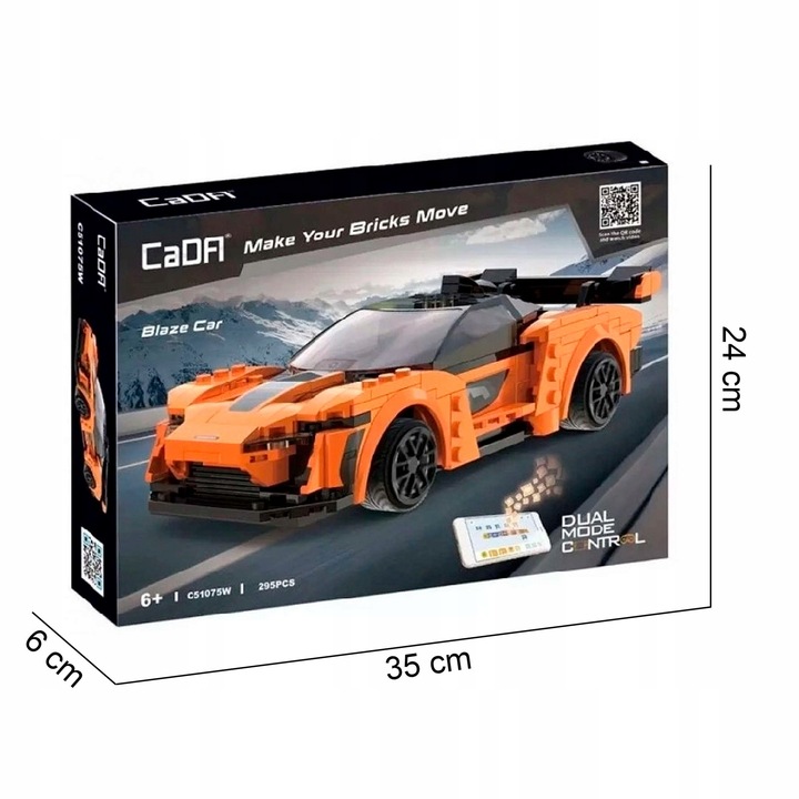 CADA KLOCKI ZDALNIE STEROWANY SAMOCHÓD BLAZE CAR AUTO DUAL MODE RC 295 EL.