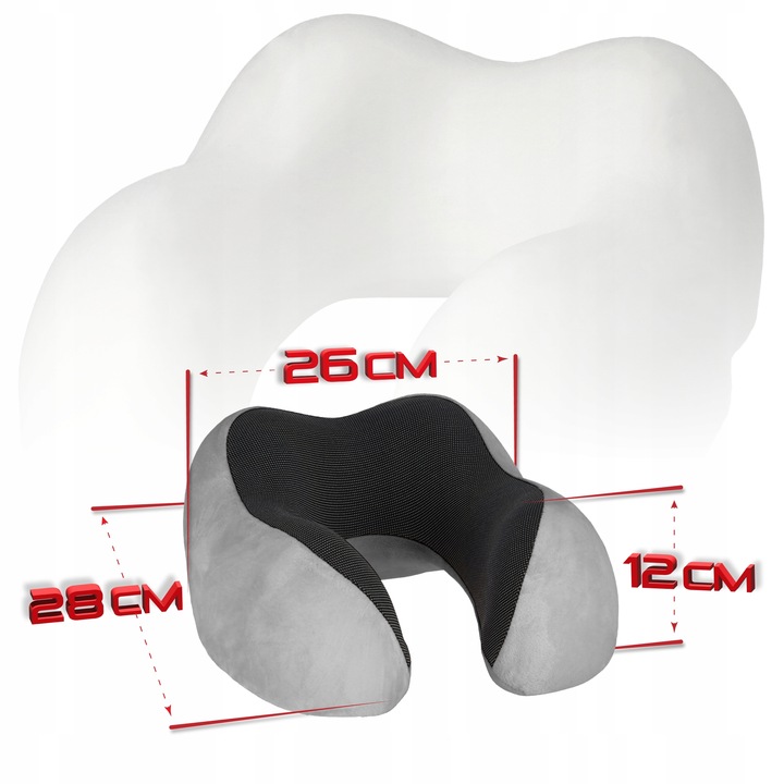 PODUSZKA TURYSTYCZNA PODRÓŻNA ZAGŁÓWEK POD SZYJĘ SUPER WYGODNA RELAKSACYJNY
