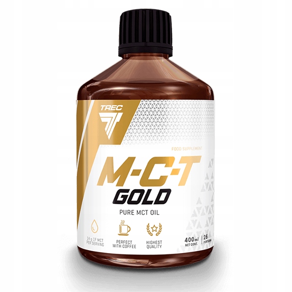 Trec M-C-T GOLD 400 ml 100% Czysty Olej Dieta Ketogeniczna Tłuszcze MCT