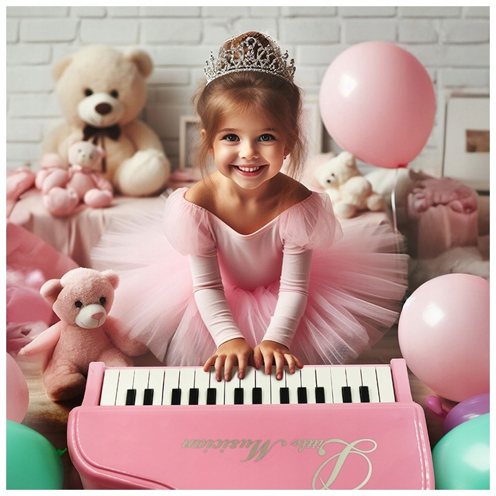 PIANINO ORGANY KEYBOARD DLA DZIECI KRZESEŁKO MIKROFON KARAOKE TRZY KOLORY