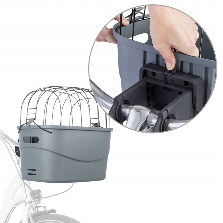 KOSZ Transporter Koszyk Rowerowy na KIEROWNICĘ dla Psa Kota TRIXIE do 5kg