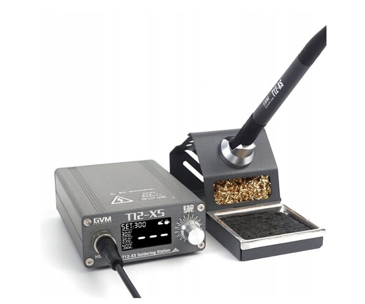 GVM T12-XS STACJA LUTOWNICZA LUTOWNICA NA GROTY T12 80-480°C 72W + GROT