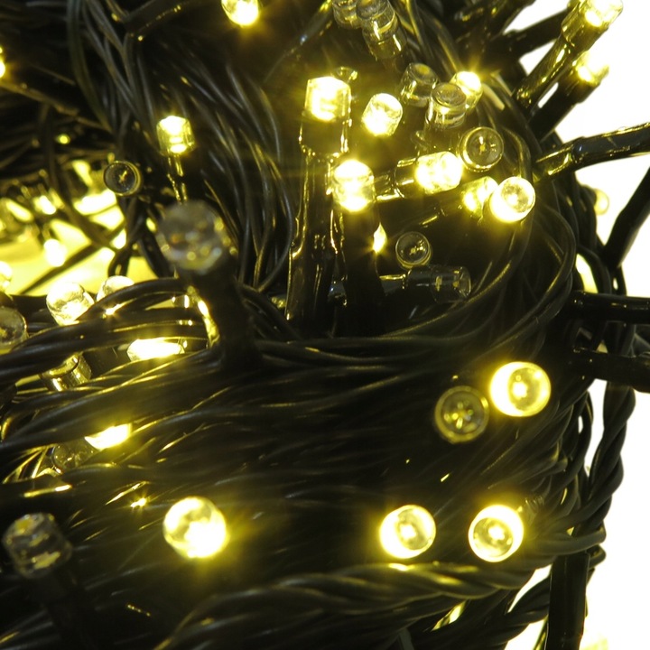 LAMPKI CHOINKOWE 500 LED ZEWNĘTRZNE WEWNĘTRZNE ŚWIATEŁKA IP44 CIEPŁA