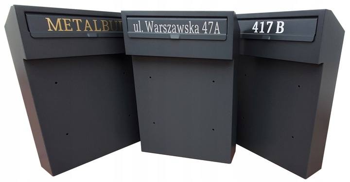 SKRZYNKA NA LISTY PRZELOTOWA DWUSTRONNA W3 + NAPIS