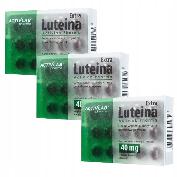 ACTIVLAB LUTEINA EXTRA WZROK 30 kaps x3