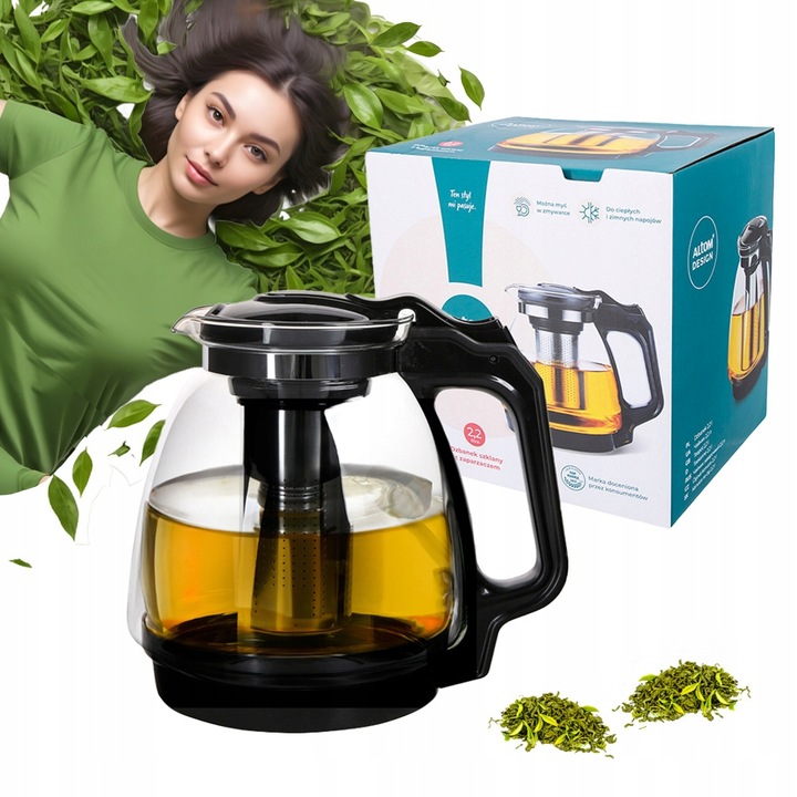 Zaparzacz dzbanek szklany z SITKIEM do parzenia Altom Design duży 2200ml