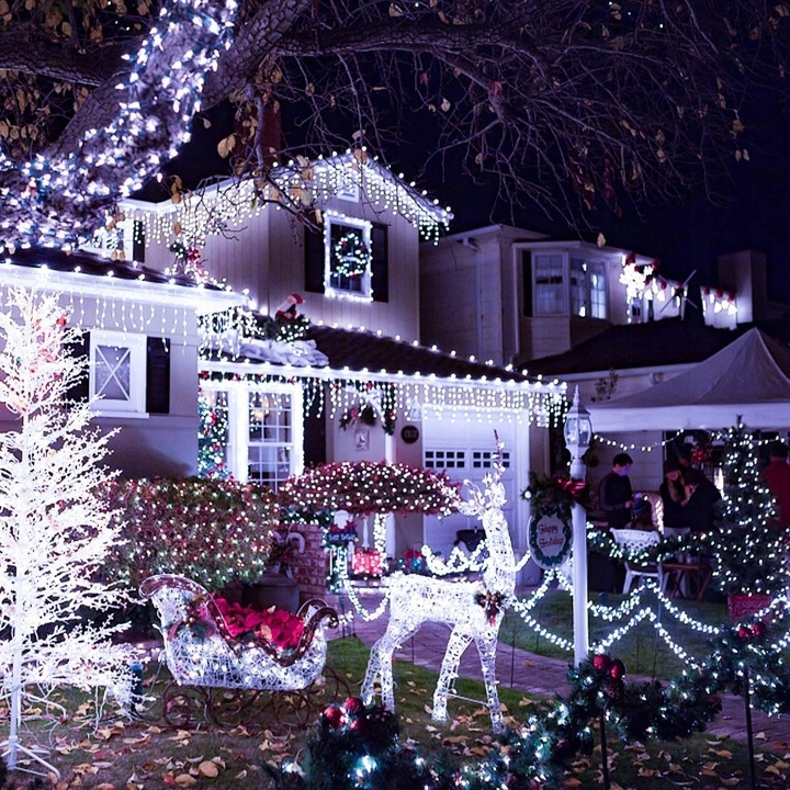 LAMPKI CHOINKOWE ŚWIATEŁKA 500led BIAŁE ZIMNE ~35 M WEWNĘTRZNE ZEWNĘTRZNE