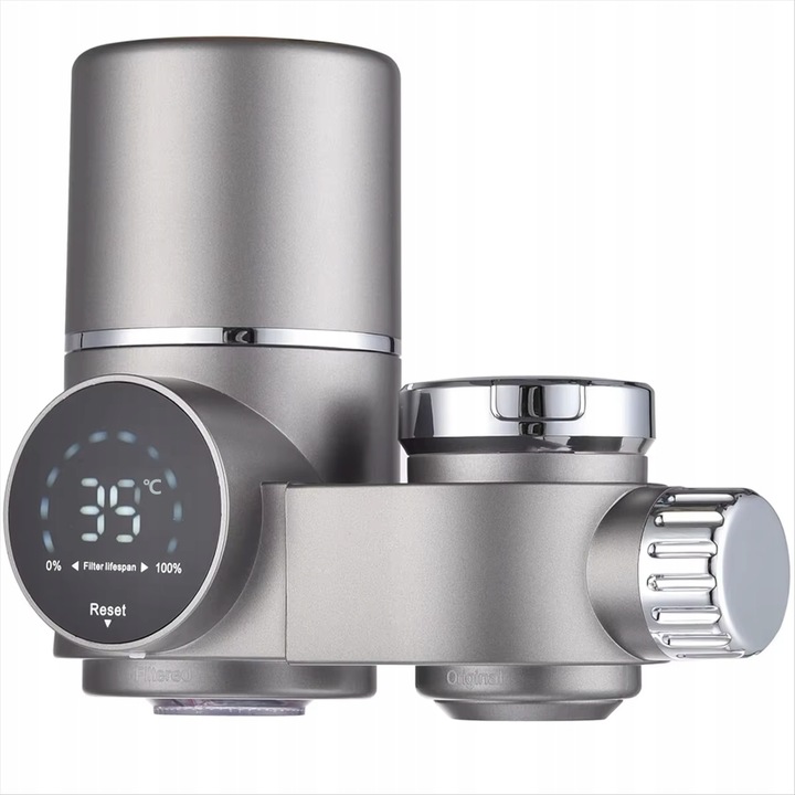 SYSTEM FILTRACJI WODY ELEKTRONICZNY OCZYSZCZACZ WODY W KRANIE FILTR WODY