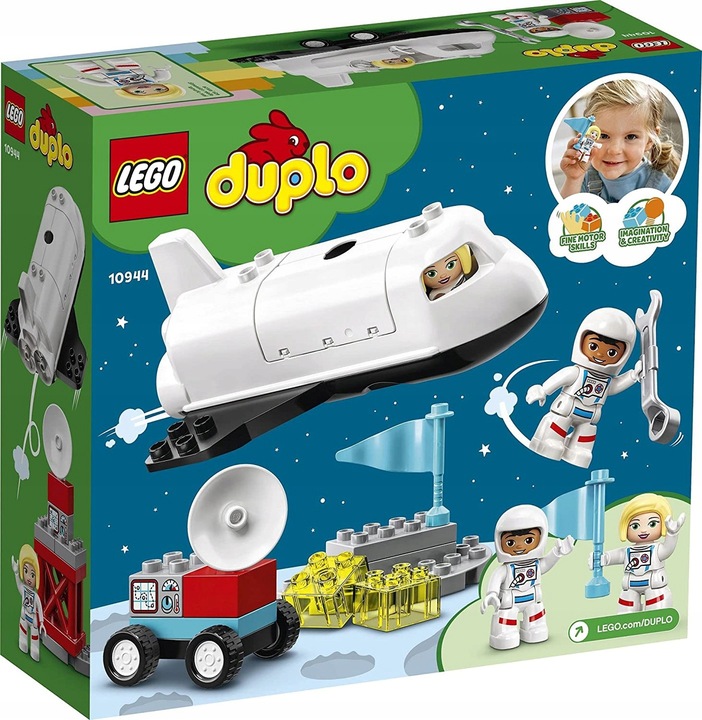 KLOCKI LEGO DUPLO LOT PROMEM RAKIETĄ W KOSMOS PREZENT DLA 2,3,4,5 LATKA