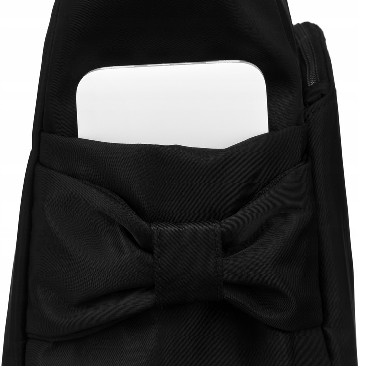 Torba shopper bag torebka damska pojemna na ramię miejska czarna PETERSON