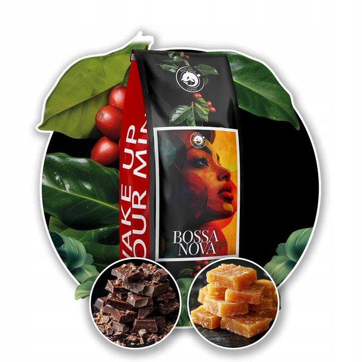 Kawa ziarnista 1kg x2 -Bossa Nova+De Boa 100% Arabica ŚWIEŻO PALONA +GRATIS