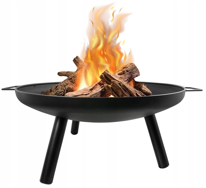 Grill Palenisko Czarne Ogrodowe Misa 58cm Stalowe Solidne Duże Do Ogniska